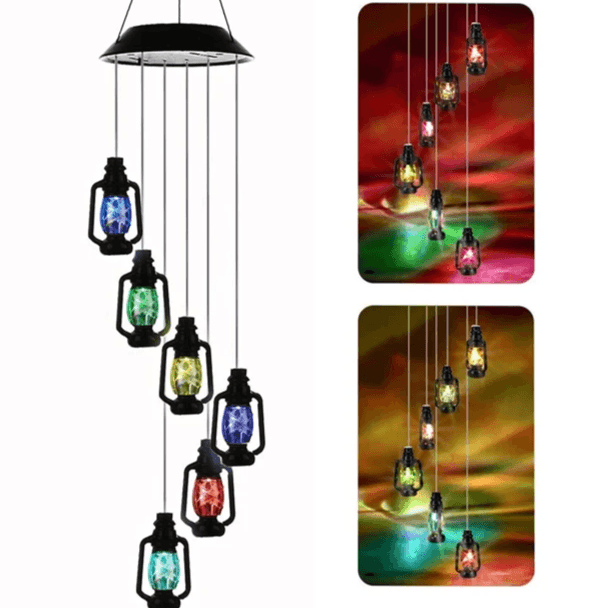 Lanterns Solar Wind Chime – Waterproof Outdoor Decorative Lights-Solar Wind LED Chime