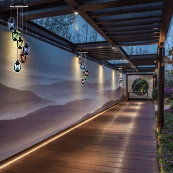 Lanterns Solar Wind Chime – Waterproof Outdoor Decorative Lights-Solar Wind LED Chime