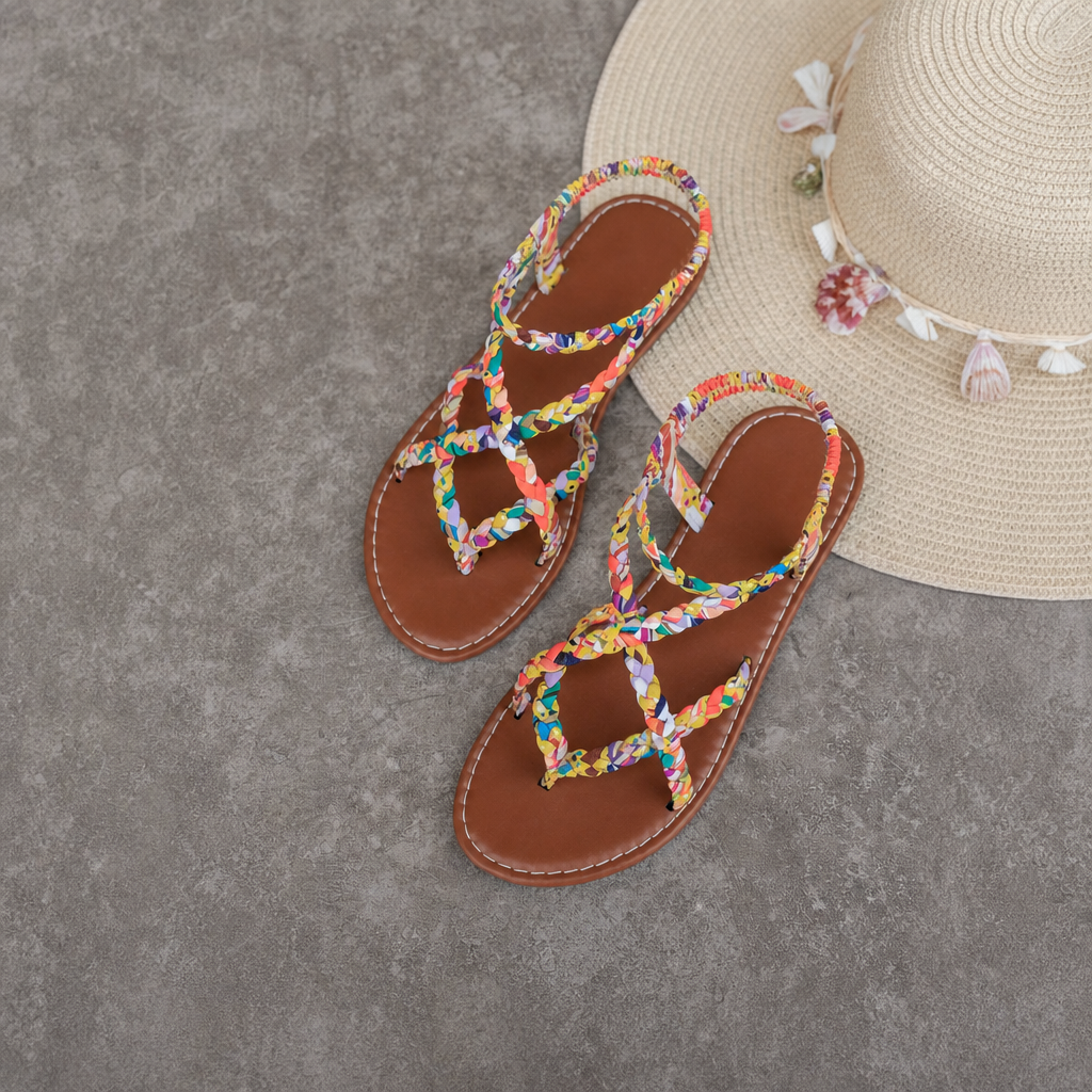 Casual Minimalist Beach Fashion Flat Sandals For Women