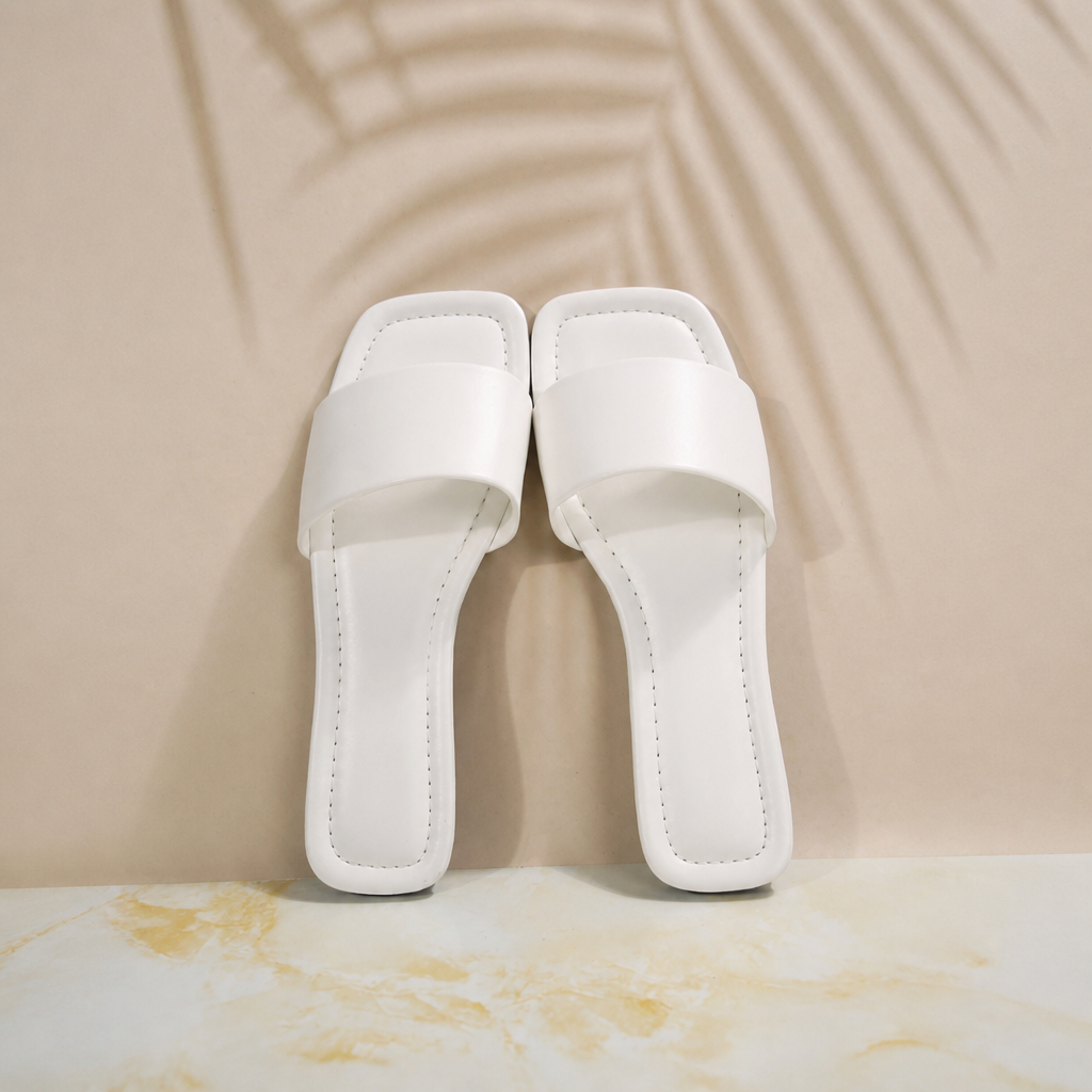 Casual Minimalist Summer Flat Slide Mule Sandals For Women