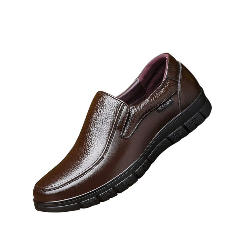 Casual Leather Flat Platform Shoes For Men-Soco Sands