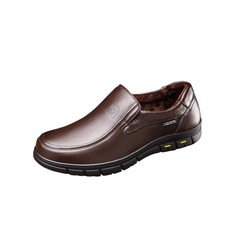 Men's Flat Platform Casual Leather Shoes-Soco Sands