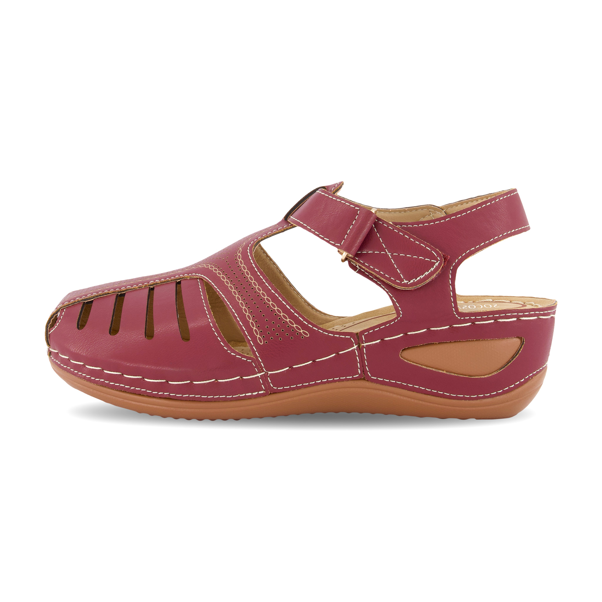 Lightweight Hook Loop Wedges Sandals-Soco Sands