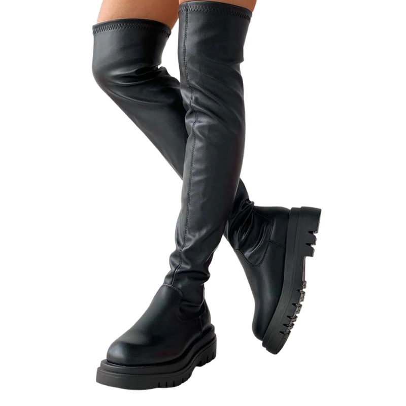 Platform Thigh High Boots-Soco Sands
