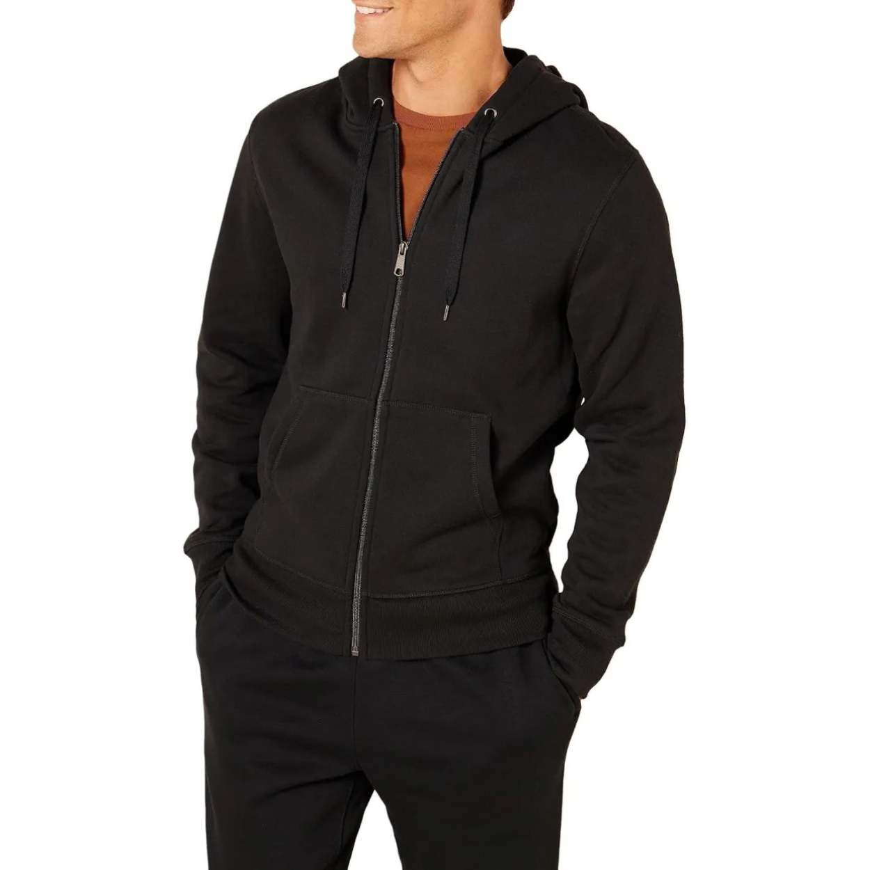 Casual Zip Up Hoodie For Everyday Wear For Men