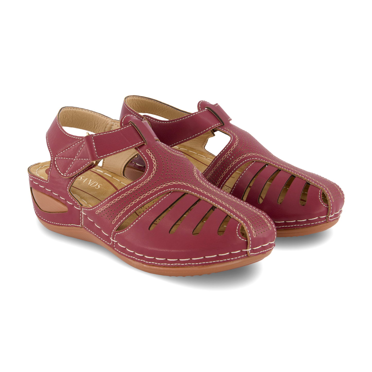 Lightweight Hook Loop Wedges Sandals-Soco Sands