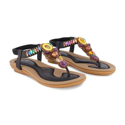 Bohemia Bead Style Herringbone Sandals