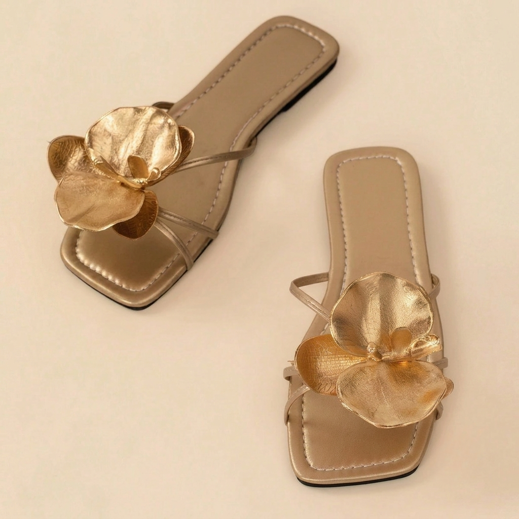 Butterfly Decor Flat Flip Flop Sandals For Women Summer Wear