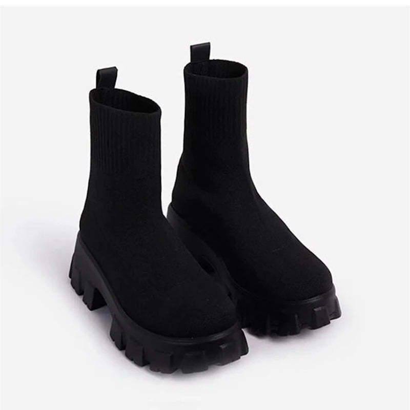 Knitted Slip on Winter Boots-Soco Sands