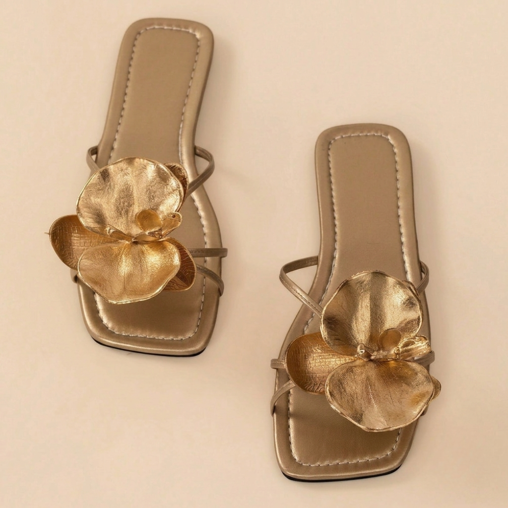 Butterfly Decor Flat Flip Flop Sandals For Women Summer Wear