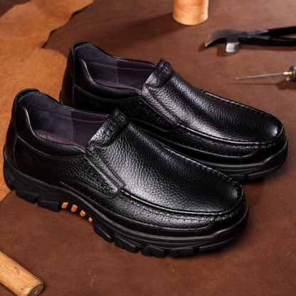 Genuine Leather Casual Slip-On Shoes-Soco Sands