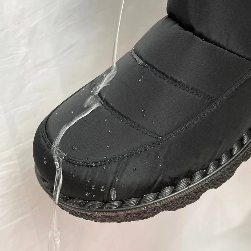 Waterproof Fur Snow Boots for Men-Soco Sands