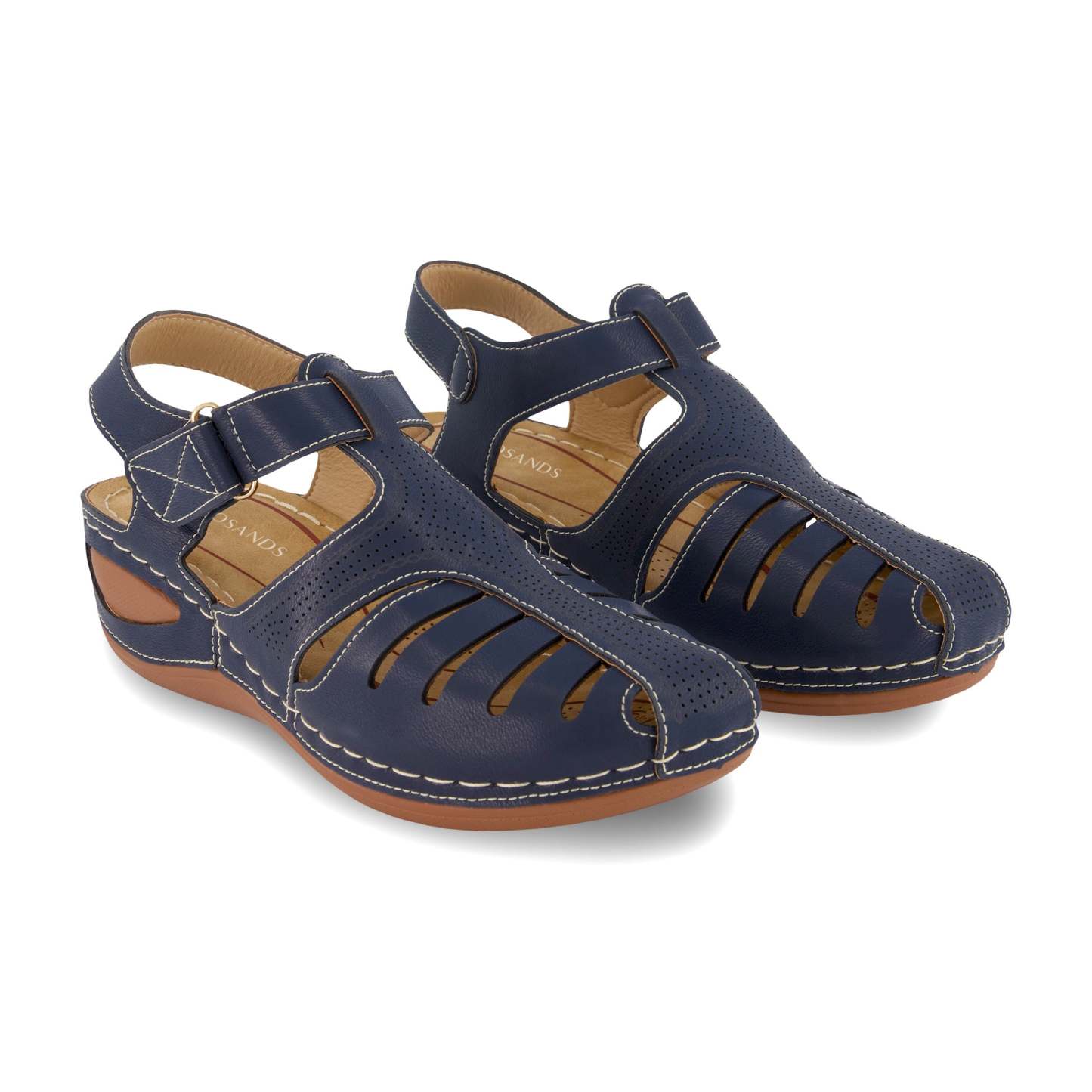 Lightweight Hook Loop Wedges Sandals-Soco Sands