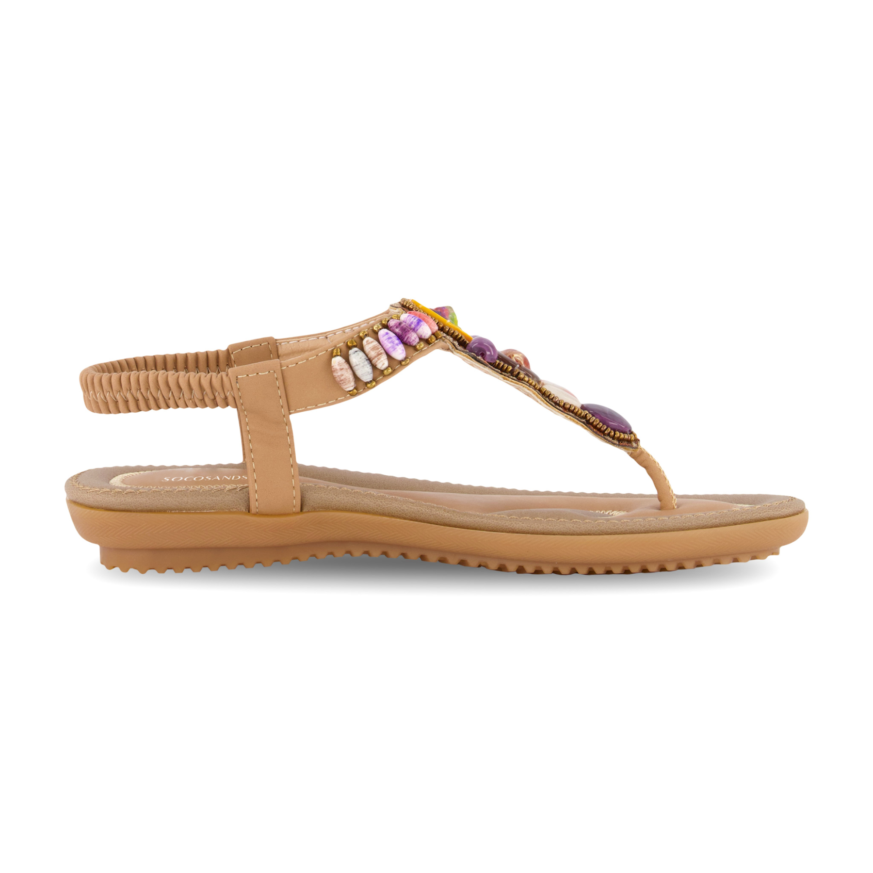 Bohemia Bead Style Herringbone Sandals-Soco Sands