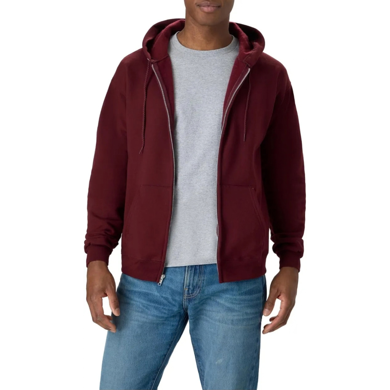 Casual Full Zip Hoodie For Everyday Wear For Men