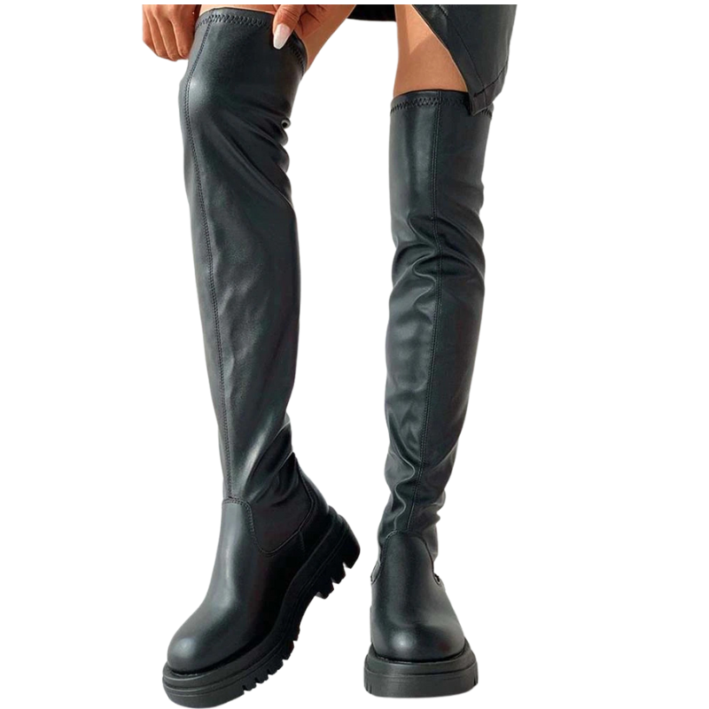 Platform Thigh High Boots-Soco Sands