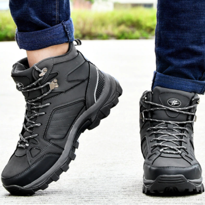 Men Anti-Skidding Leather Boots-Soco Sands