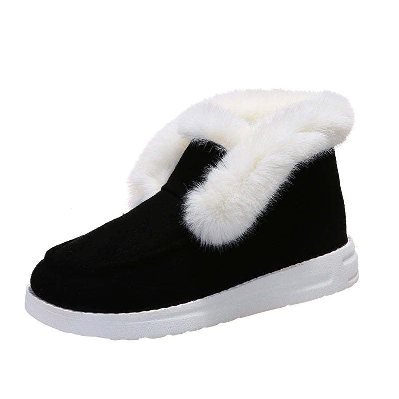 Winter Warm Ankle Plush Fur Boots-Soco Sands