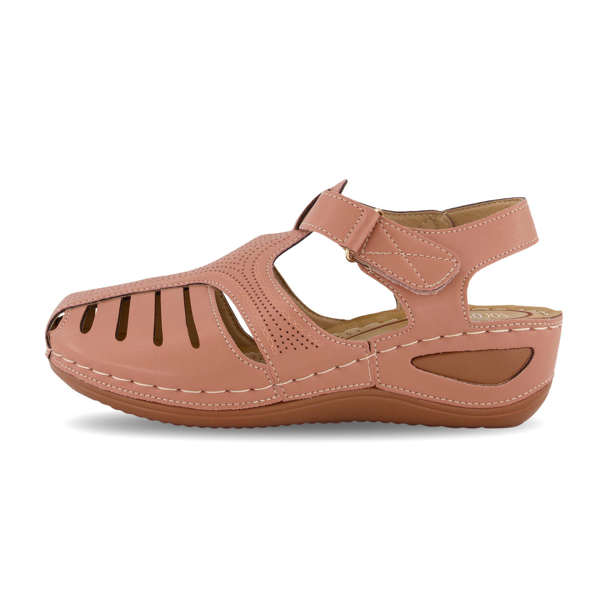 Lightweight Hook Loop Wedges Sandals-Soco Sands