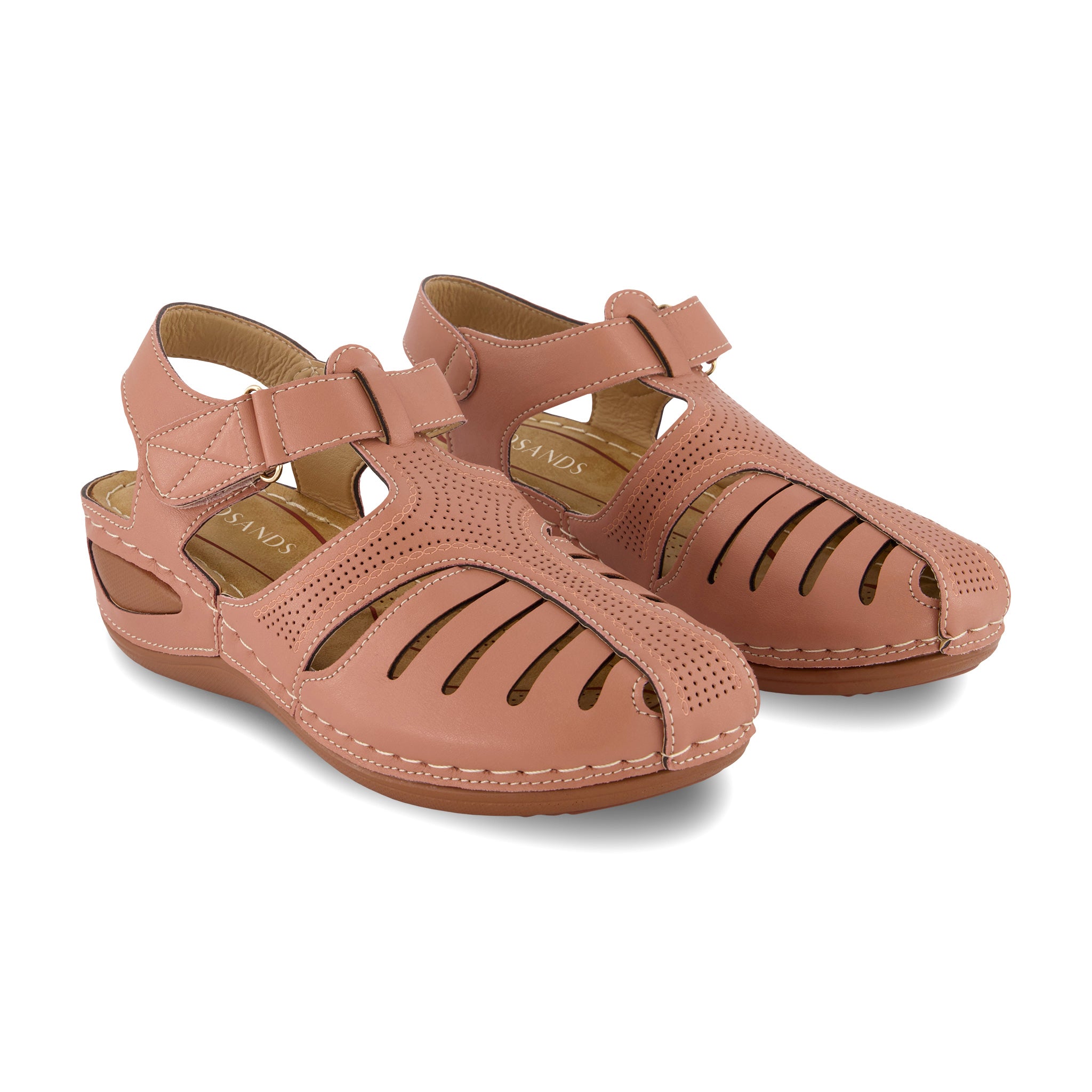 Lightweight Hook Loop Wedges Sandals-Soco Sands