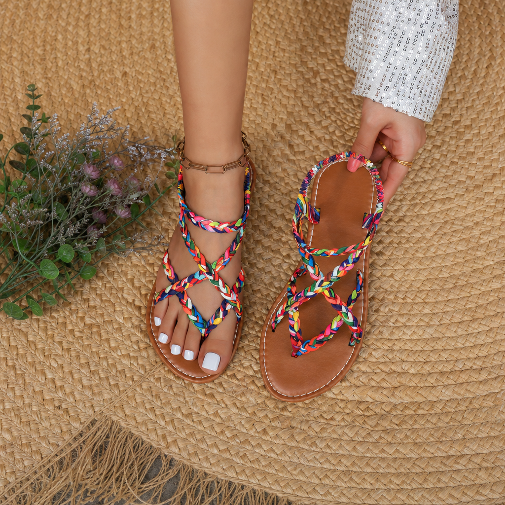 Casual Minimalist Beach Fashion Flat Sandals For Women