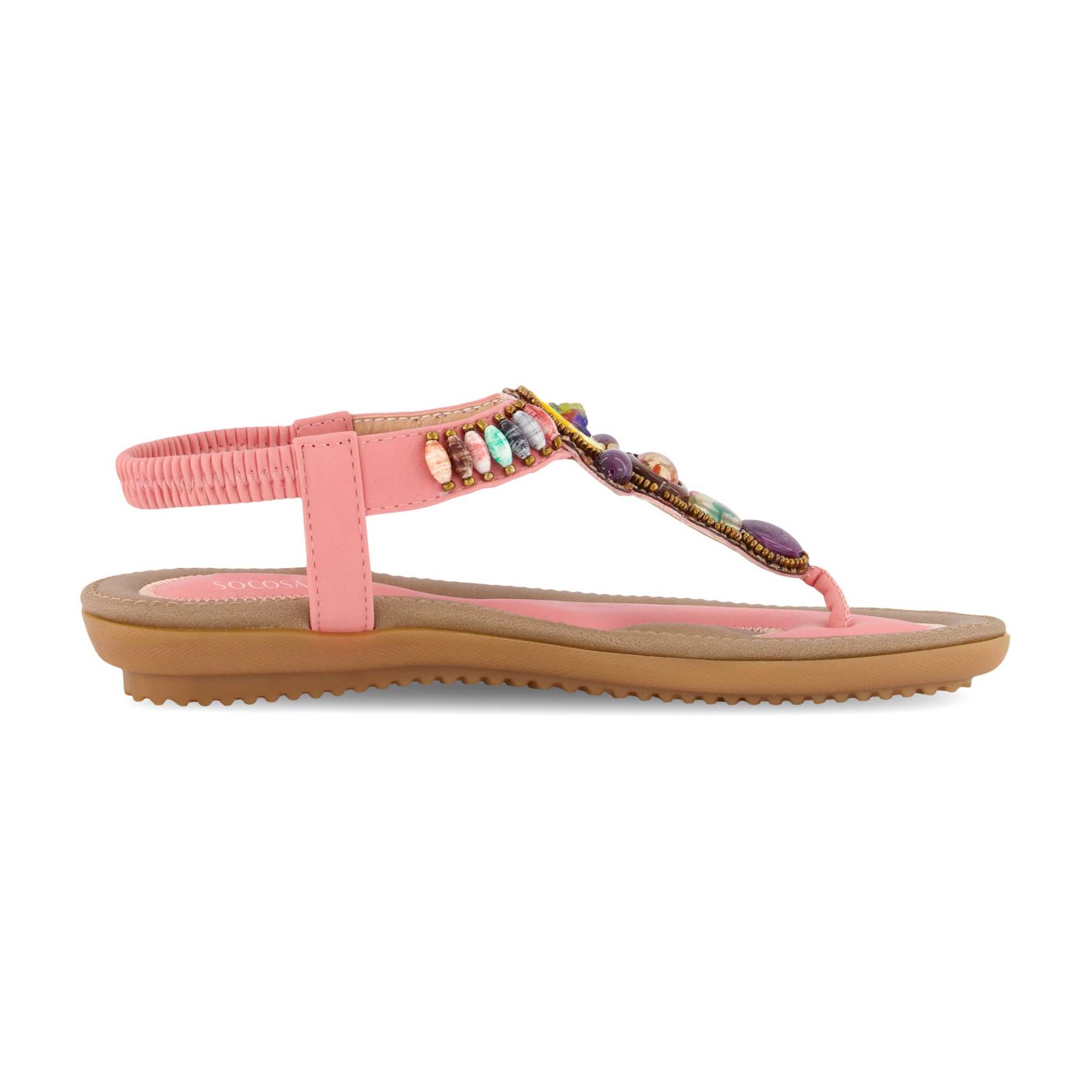 Bohemia Bead Style Herringbone Sandals-Soco Sands