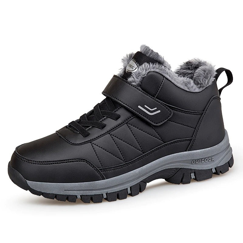 Plush Leather Waterproof Boots For Men-Soco Sands