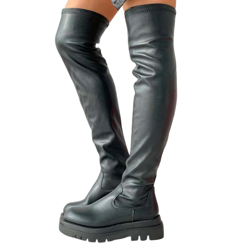 Platform Thigh High Boots-Soco Sands
