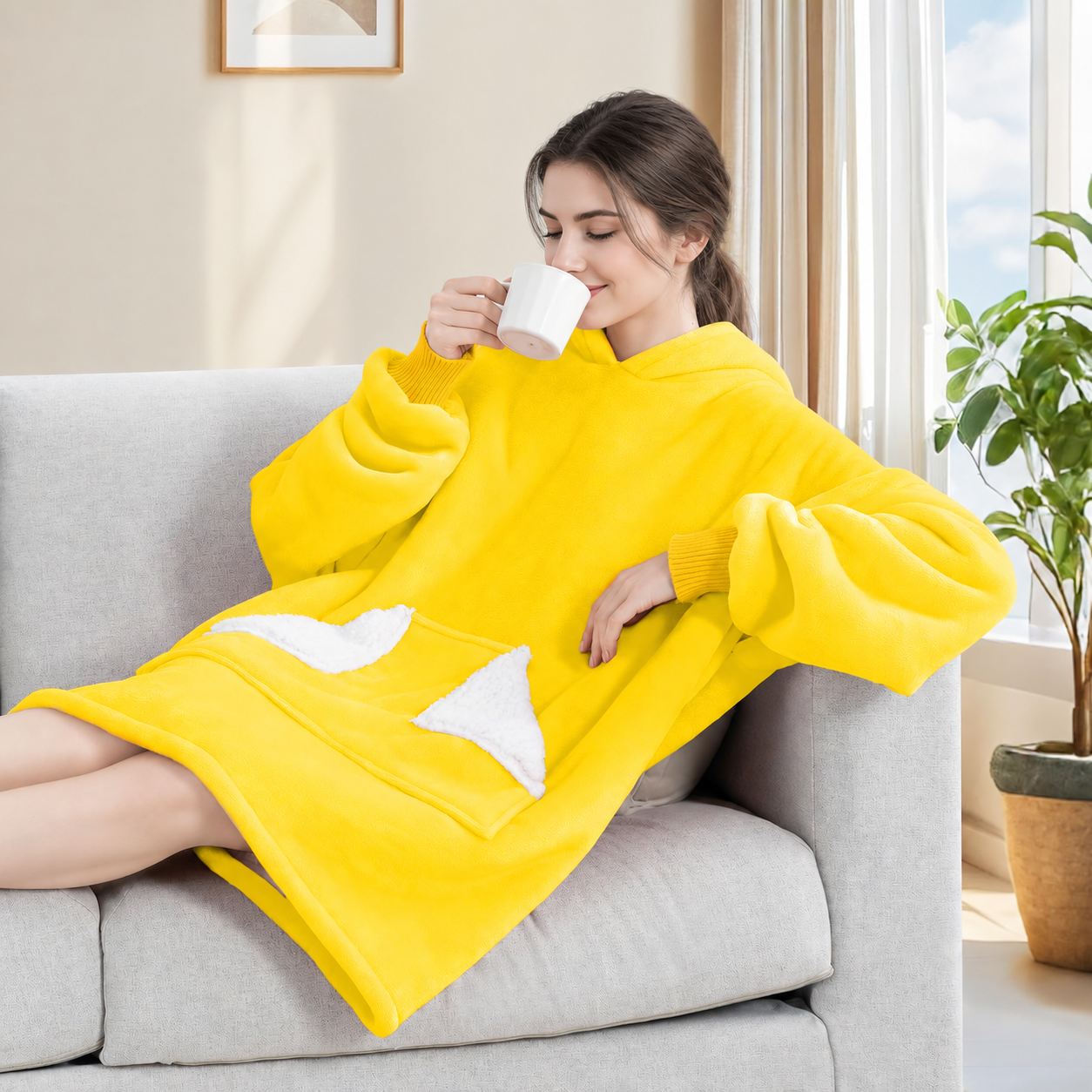 Oversized Wearable Blanket Hoodie For Women
