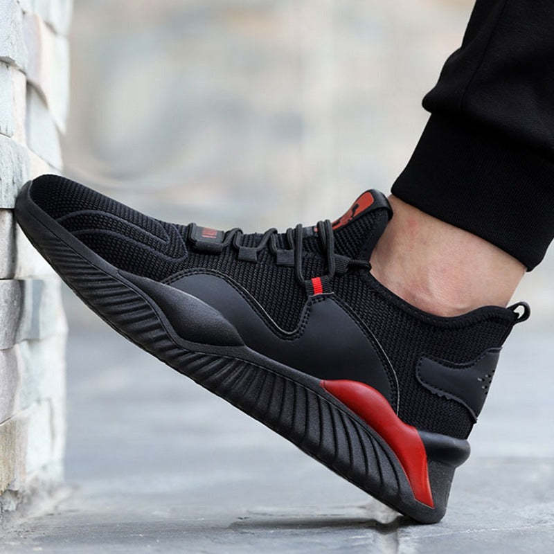 Anti Stab Solid Men Sneakers-Soco Sands