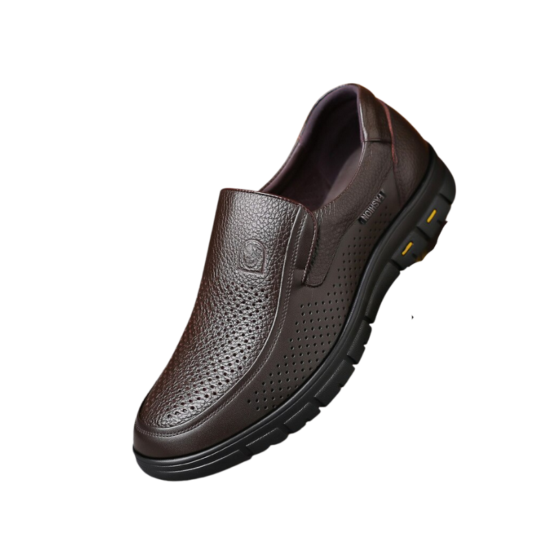 Flat Platform Casual Leather Shoes For Men-Soco Sands