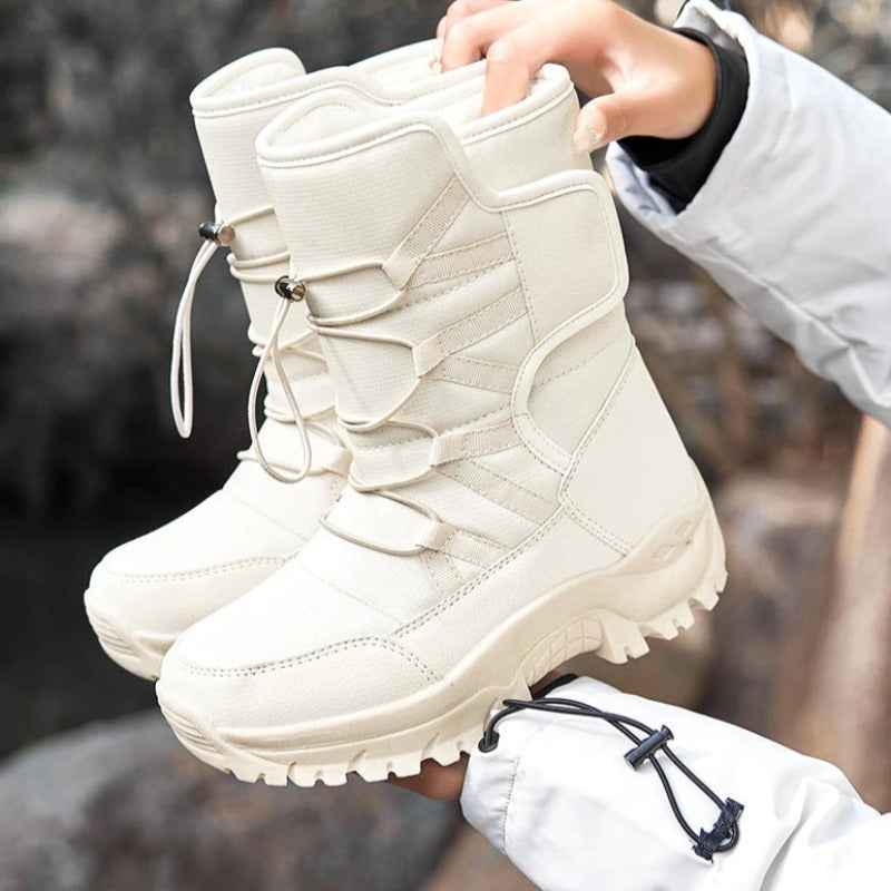 Lace Up High Top Casual Plush Men  Snow Boots-Soco Sands
