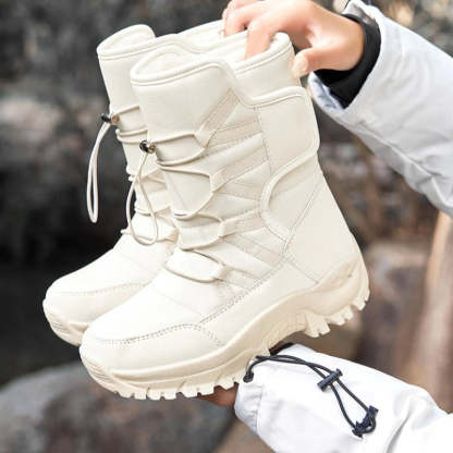Lace Up High Top Casual Plush Men  Snow Boots-Soco Sands