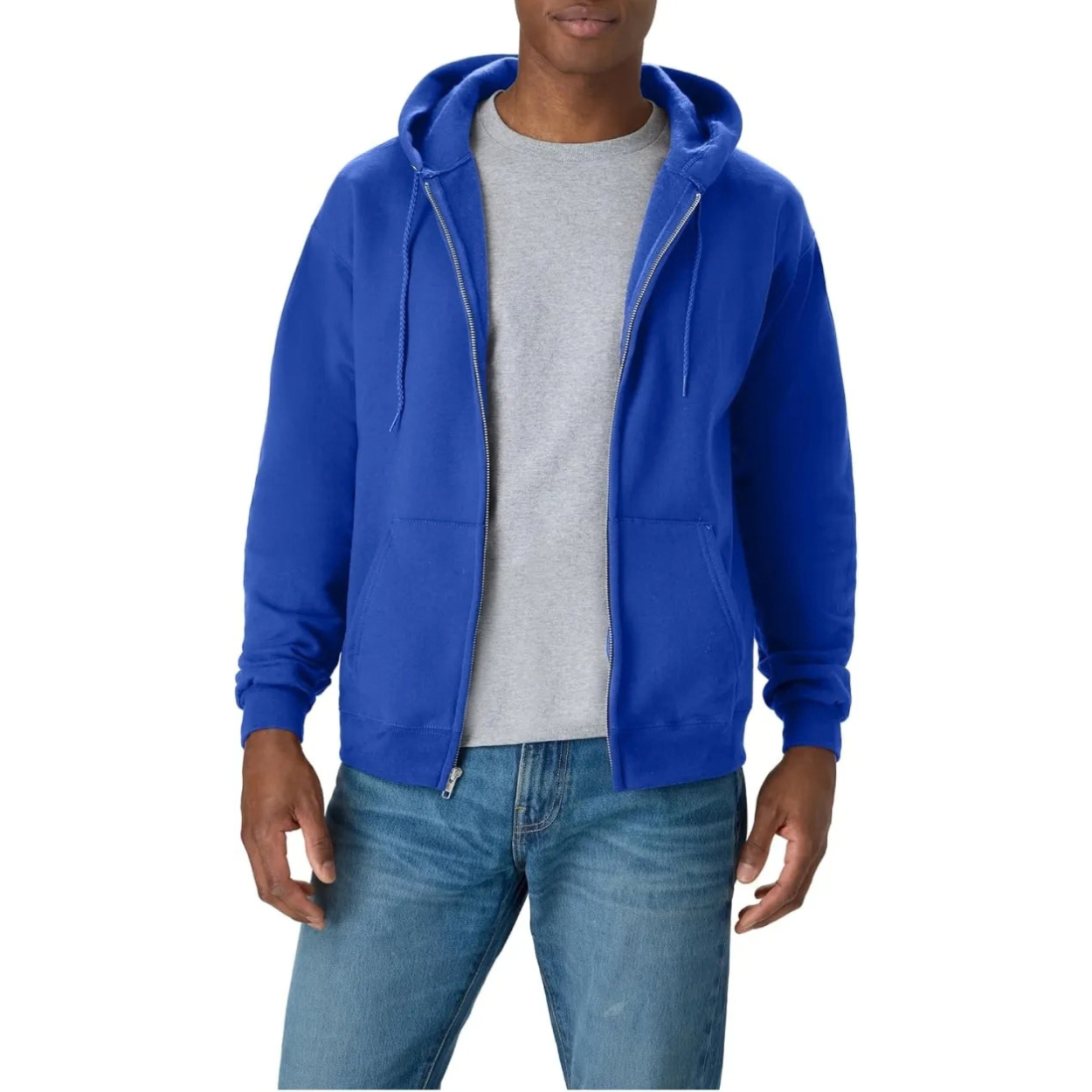 Casual Full Zip Hoodie For Everyday Wear For Men