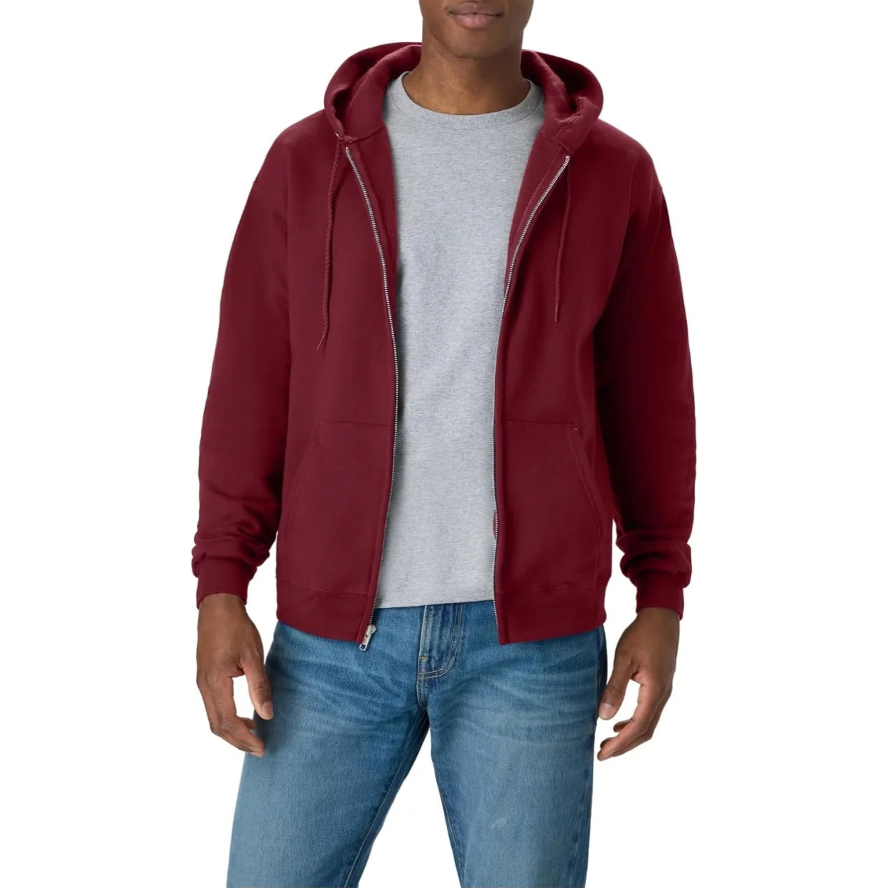 Casual Full Zip Hoodie For Everyday Wear For Men