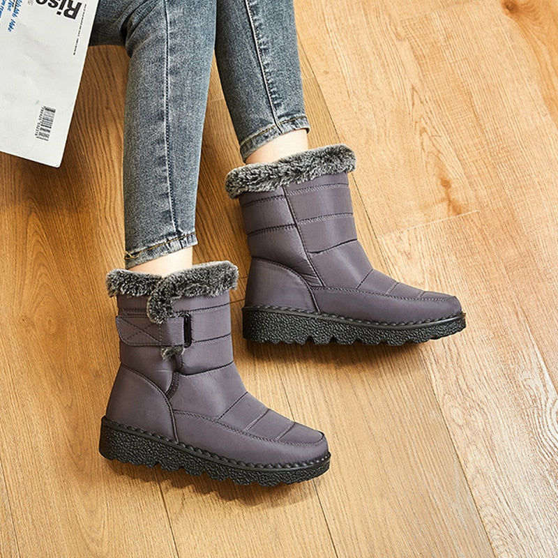 Waterproof Fur Snow Boots for Men-Soco Sands