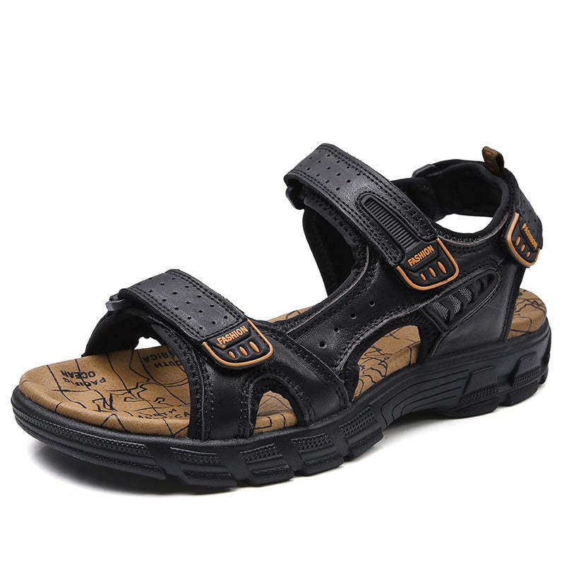 Classic Summer Men's Genuine Leather Sandals