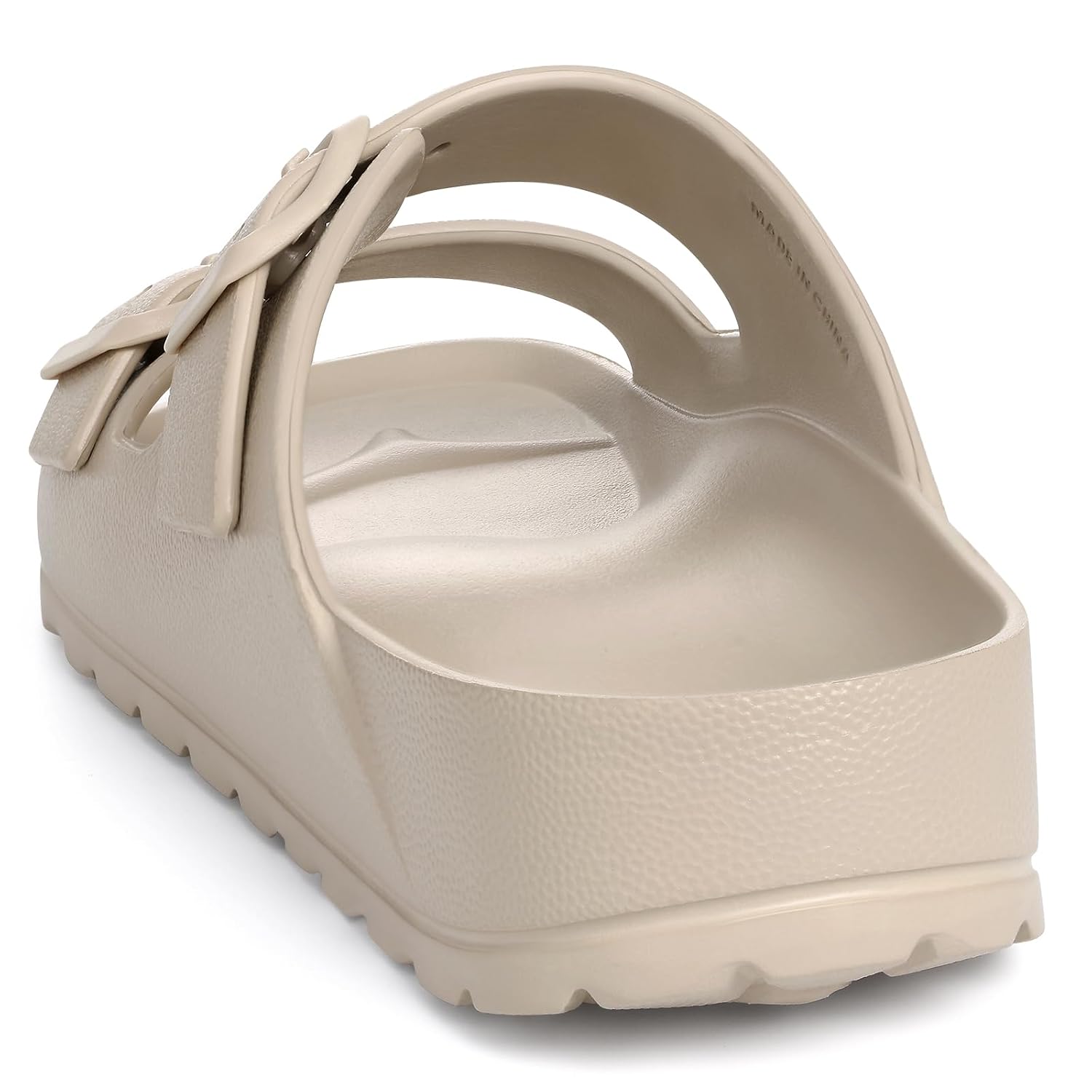 Lightweight Slip On Slide Waterproof Sandals With Adjustable Double Buckle For Women