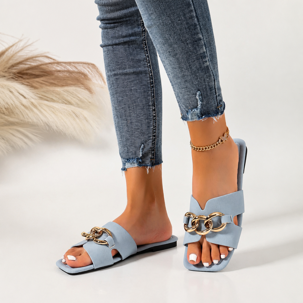 Casual Korean Style Flat Slide Sandals for Women