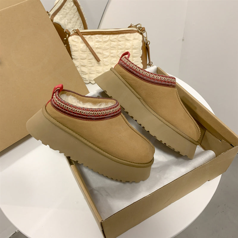 Winter Fur Short Plush Warm Boots-Soco Sands