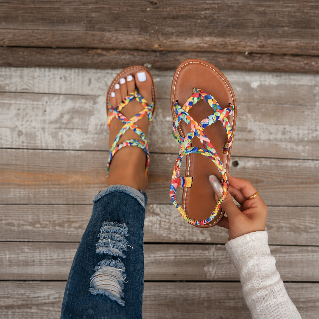 Casual Minimalist Beach Fashion Flat Sandals For Women