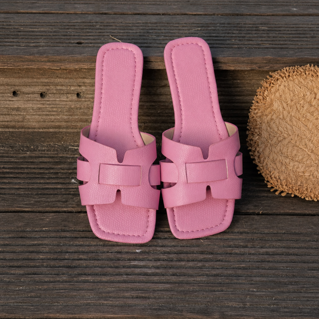 Casual Korean Style Flat Slide Sandals for Women