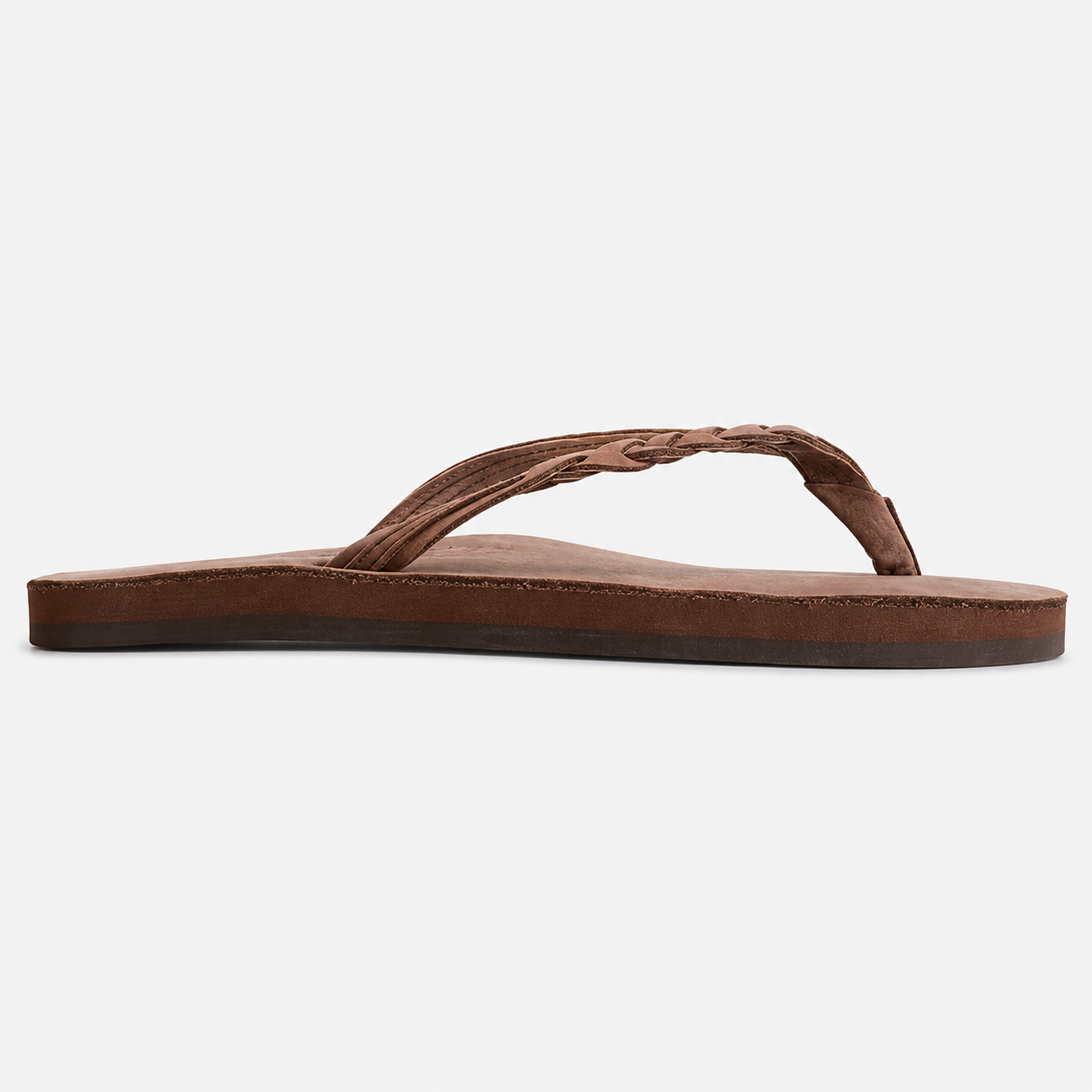 Single Strap Braided Leather Sandals For Women
