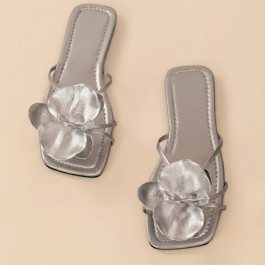 Butterfly Decor Flat Flip Flop Sandals For Women Summer Wear