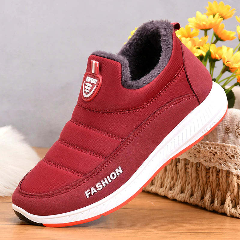 Winter Fur Slip On Snow Boots-Soco Sands