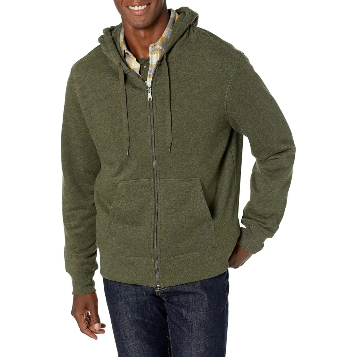 Casual Zip Up Hoodie For Everyday Wear For Men