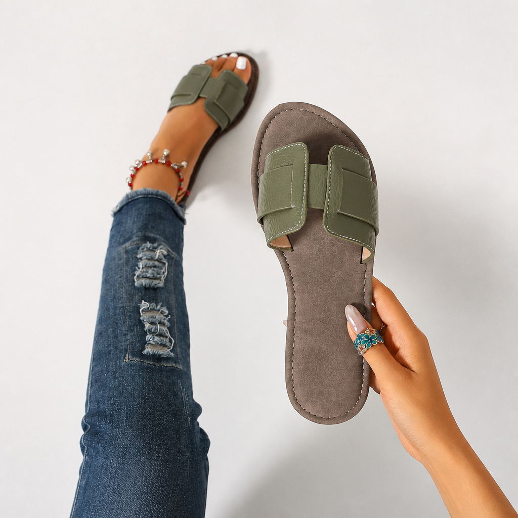 Casual Summer Flat Slide Sandals For Women