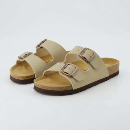 Lane Cork Footbed Sandal With Adjustable Buckles For Women 