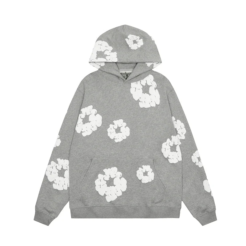 Denim Streetwear Pullover Hoodie Sweatshirt