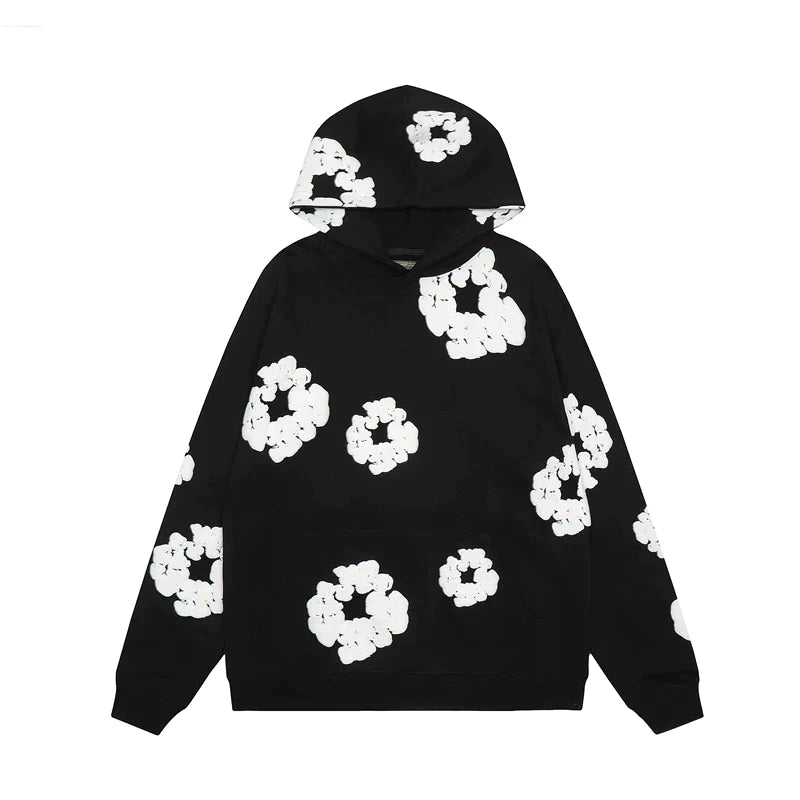 Denim Streetwear Pullover Hoodie Sweatshirt